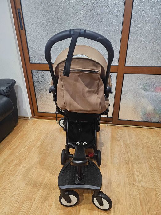 Vând cărucior Babyzen YOYO (culoare beige + YOYO Board pentru toddler.