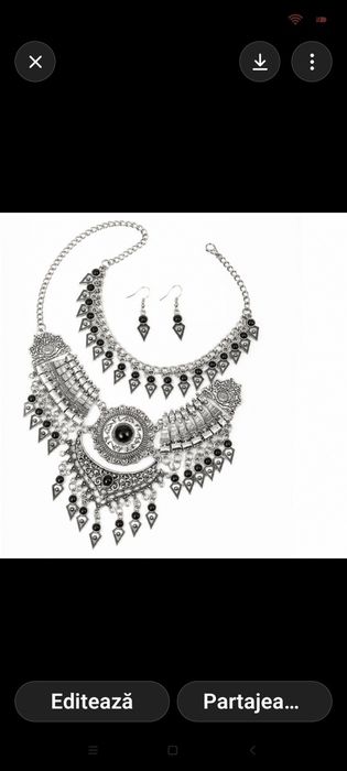 Colier argint vintage nou nefolosit