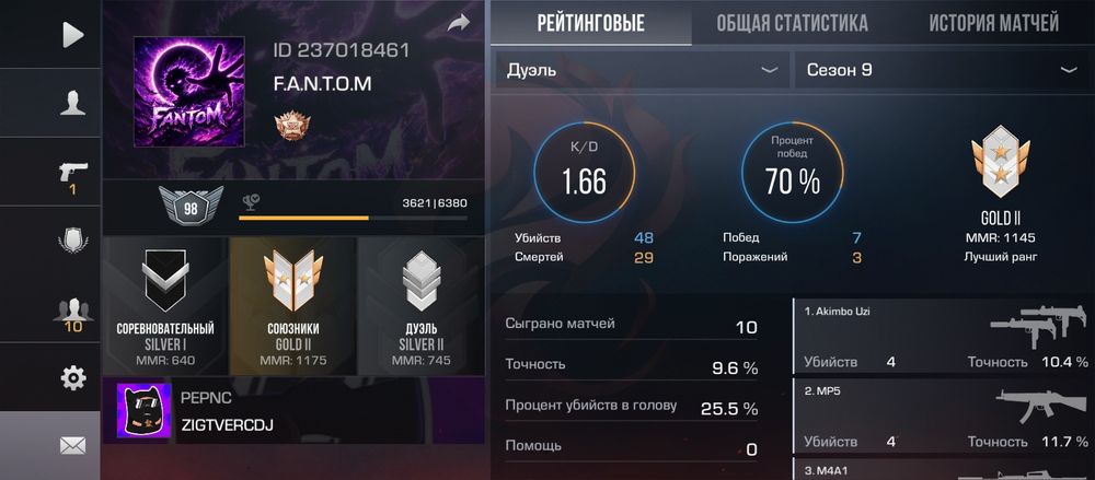 Продам акаунт Stendoff2