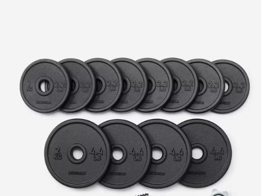 Set gantere și bare Bodybuilding 20 kg