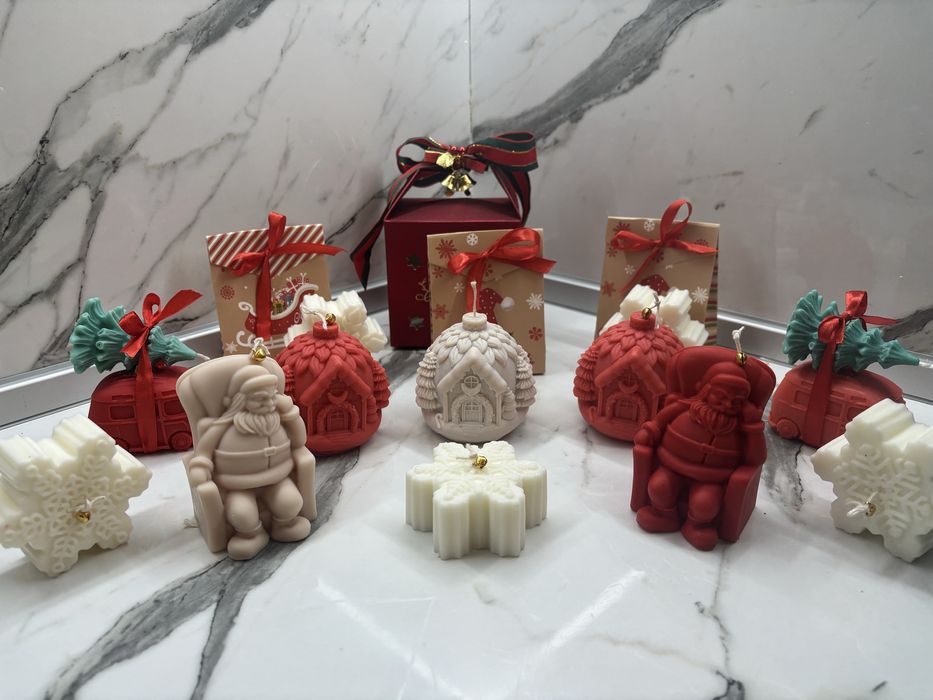 Коледни подаръци - свещи в чашка