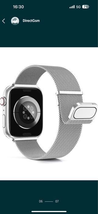 Curea Husa Magnetic Wave Incarcator Cablu Usb Ceas Apple Watch