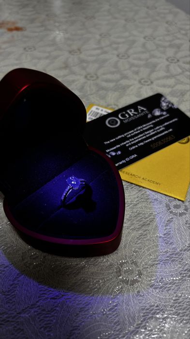 Кольца,серебро GRA MOISSONITE брентінен