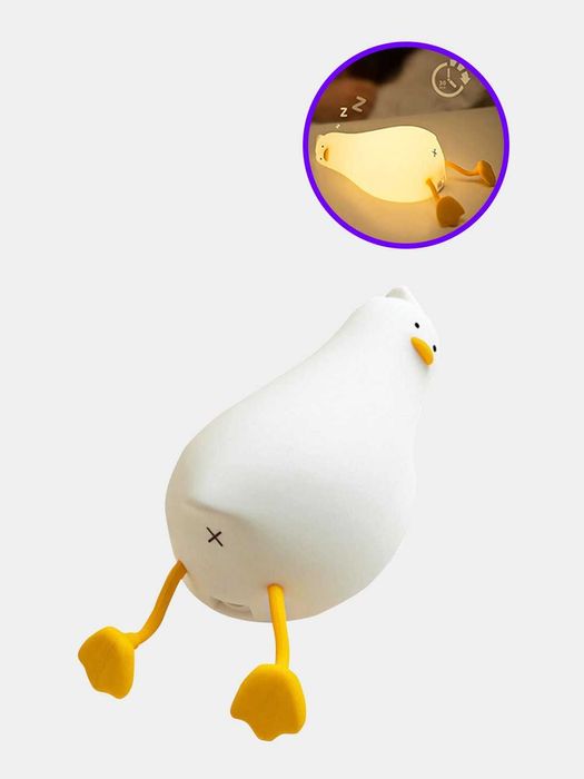 Ночник детский светильник силиконовый утка Ночник силиконовый детский