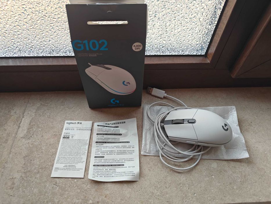 Игровая мышь Logitech G102 — RGB, до 8000 DPI, идеал