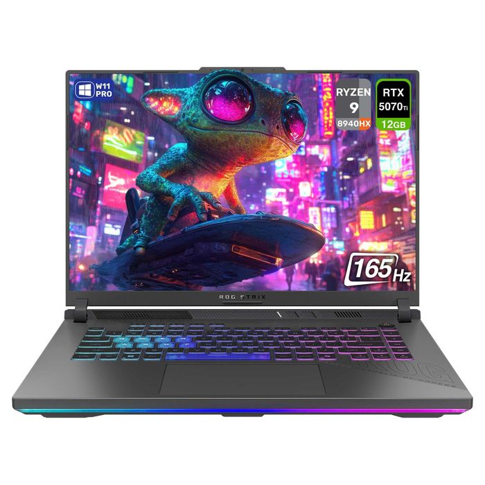 ASUS ROG Strix G16 IPS 165Hz  Ryzen 9 8940HX 16GB  1TB RTX 5070Ti 12GB