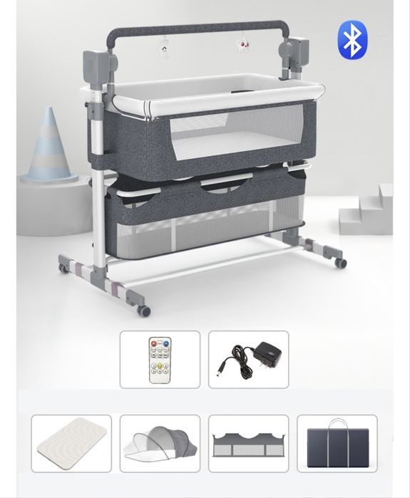 Манеж-кровать, маятниковый мезанизм