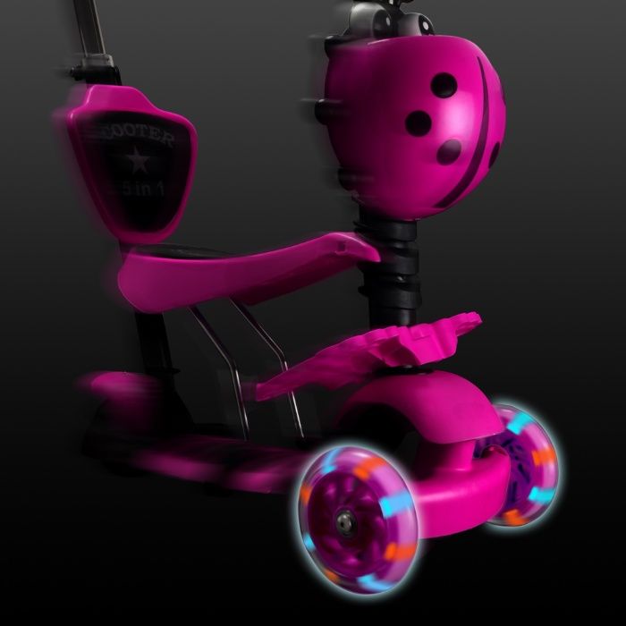 Trotineta 5 in 1. Roti luminoase. Diverse culori. Produse noi!