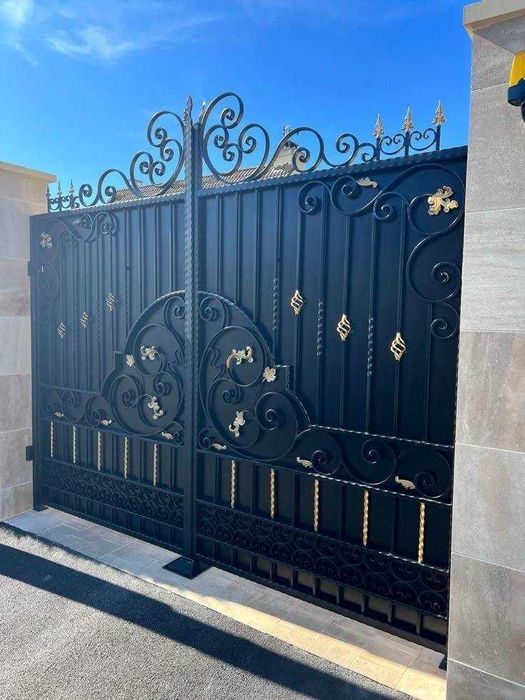 Металлические Железные Ворота навес, перилла, ворота darvoza