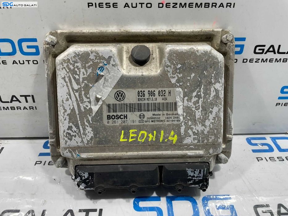 ECU Calculator Motor Bosch Volkswagen Bora 1.4 Benzina 1998 - 2005 Cod 036906032H 0261207191 [L4457] [L4458]