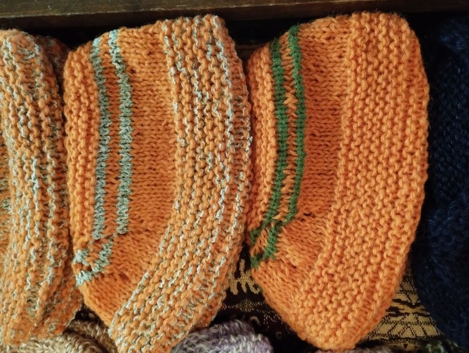 Домашни терлици, ръчно плетени