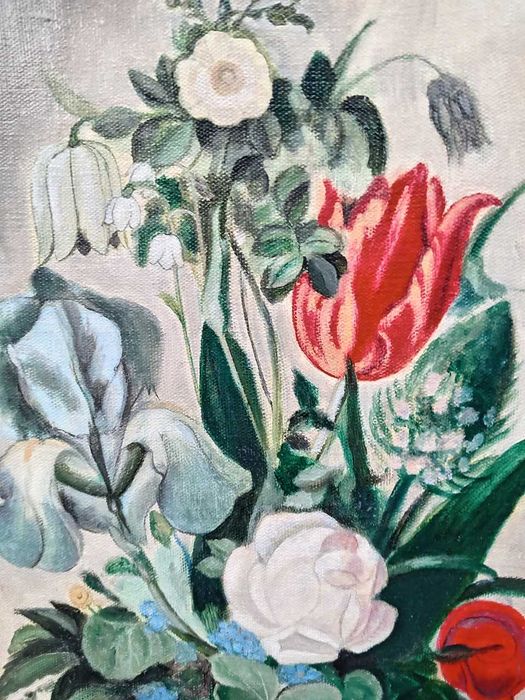 Tablou vechi - armonie florala - semnat si datat Walgraeve `79