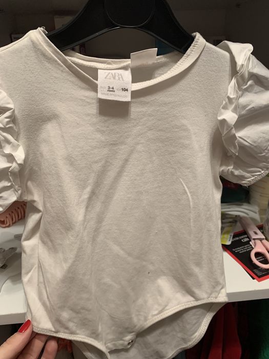 Tricou zara cu maneci bufante 18-24 luni