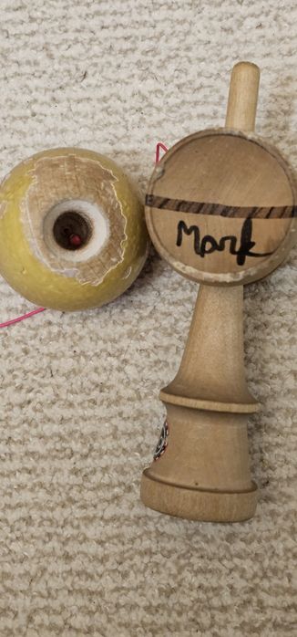 Vand Kendama Okendama Pink Splice Neo Glaze semnata de Marcus Sava