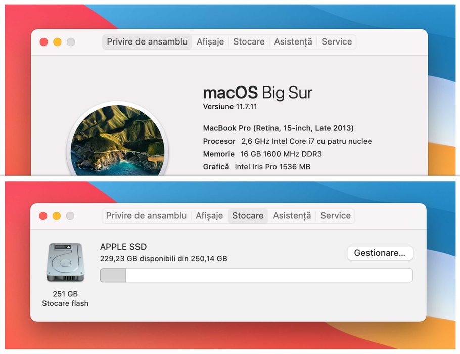 Macbook Pro Retina 15" Late 2013, i7 - 2.60 Ghz, 16 GB Ram, SSD 256 GB