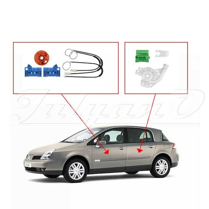 Ремонтен комплект за ел. машинка за стъкло за RENAULT VEL SATIS