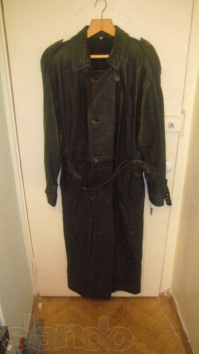 Плащ кожаный мужской