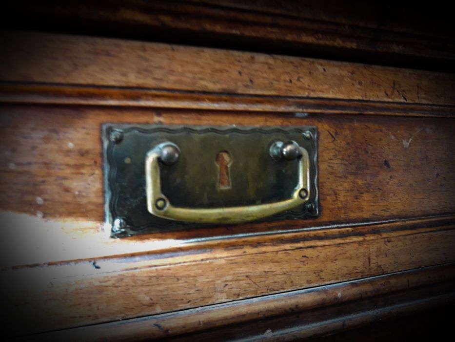 Рустик шкаф за мивка (с огледало)