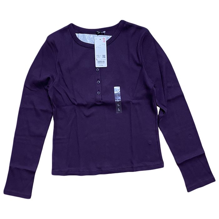 Лонгслив Uniqlo в рубчик