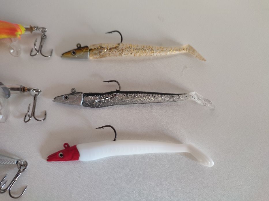 Voblere Whopper Plopper,vobler sinking si naluci soft cu jig fish head