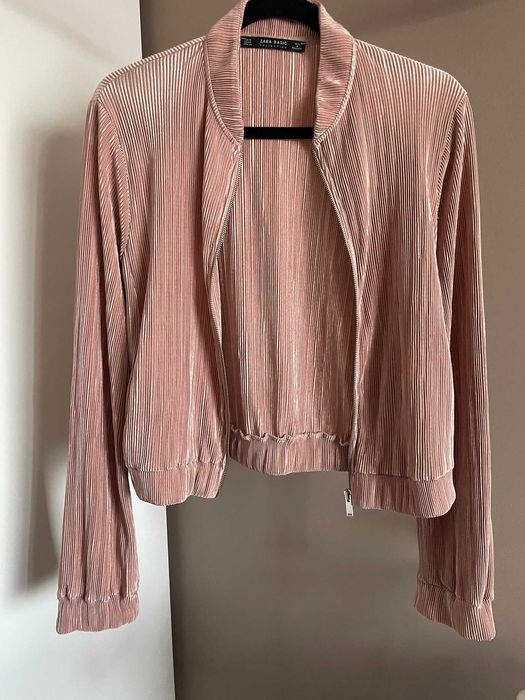 Zara Бомбър розово яке, М размер
