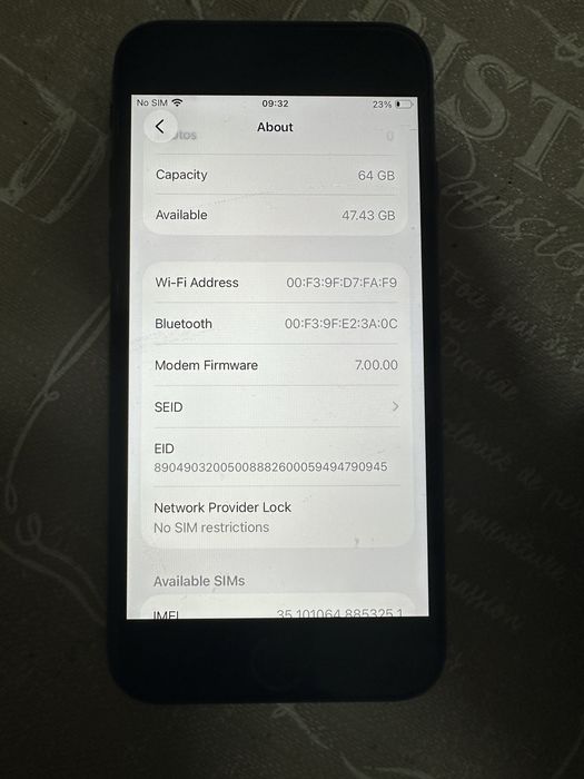 iph SE 2020 ,64 gb liber reta