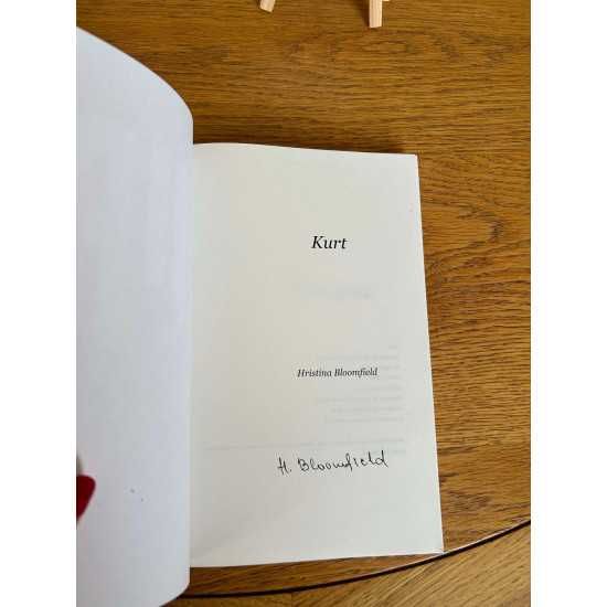 "Кърт" от Христина Блумфилд на английски. Книга с автограф от автора.