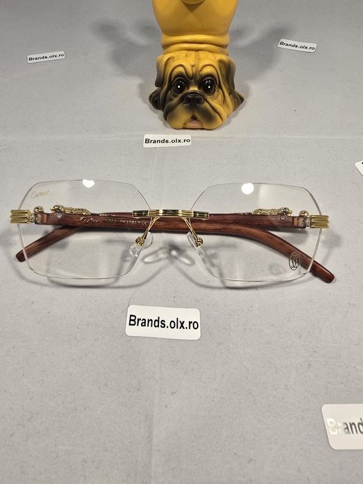 Ochelari de soare Cartier Rimless Transparent, made in Italy