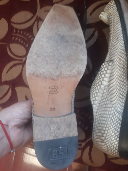 Кожени обувки  Belvedere змийска кажа