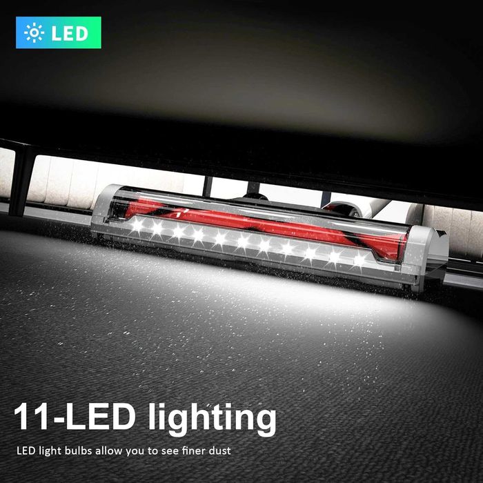 Безжична прахосмукачка, ръчна прахосмукачка с тъчскрийн 23 Kpa, LED