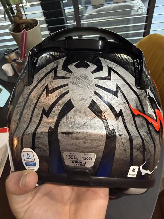 Casca moto HJC RPHA 11 Marvel Venom, marimea M 57-58 cm + 2 viziere