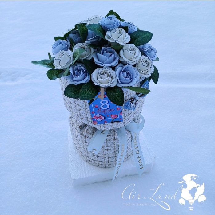 Букет из Мыльных Роз