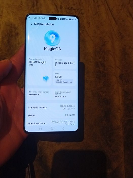 Vând Honor magic 7 lite