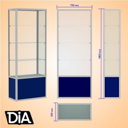 Витрины из алюминиевого профиля любой сложности, широкий выбор