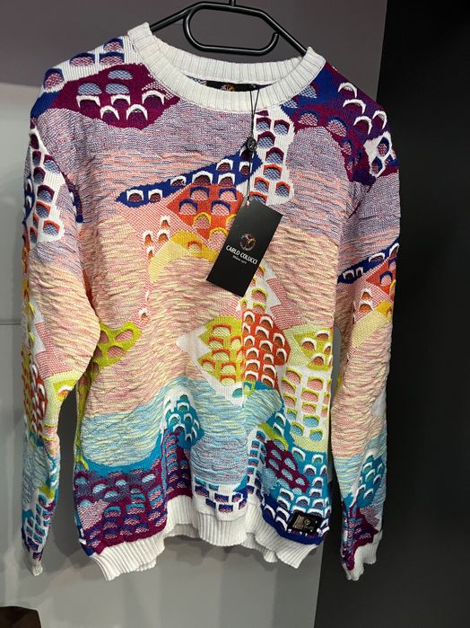CARLO COLUCCI - Vintage Пуловер Fishscale