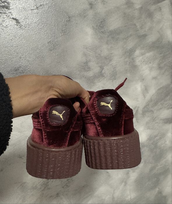 Adidasi Puma Fenty by Rihanna burgundi velvet