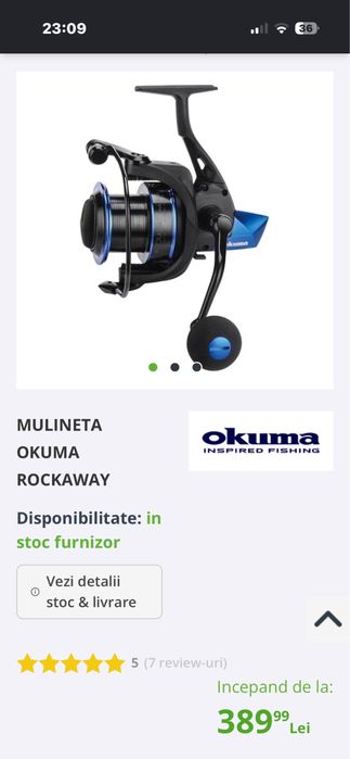 Lansete Preston Monster Xtreme si Mulinete Okuma Rockaway 6000