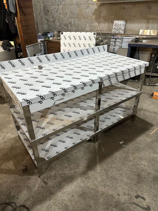 Нержавейки стол мойки стеллаж поднимаем заказ