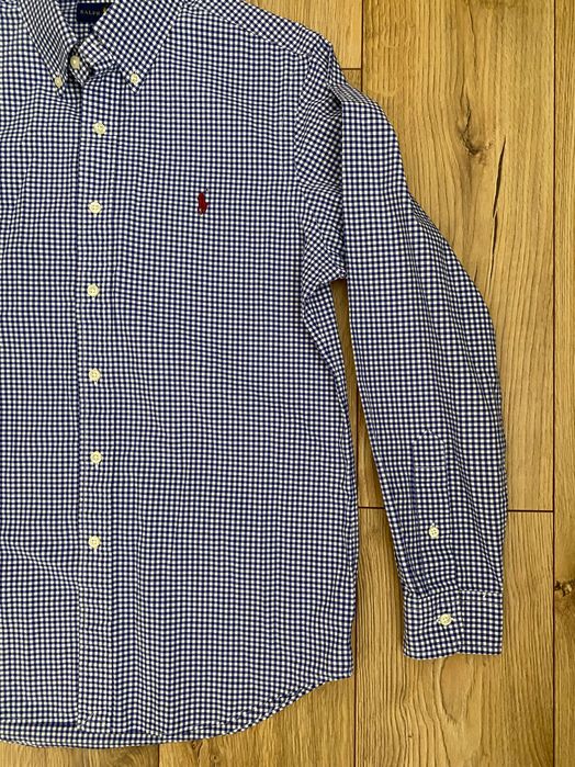 RALPH LAUREN-camasa in stare impecabila, in carouri pentru barbati,S/P