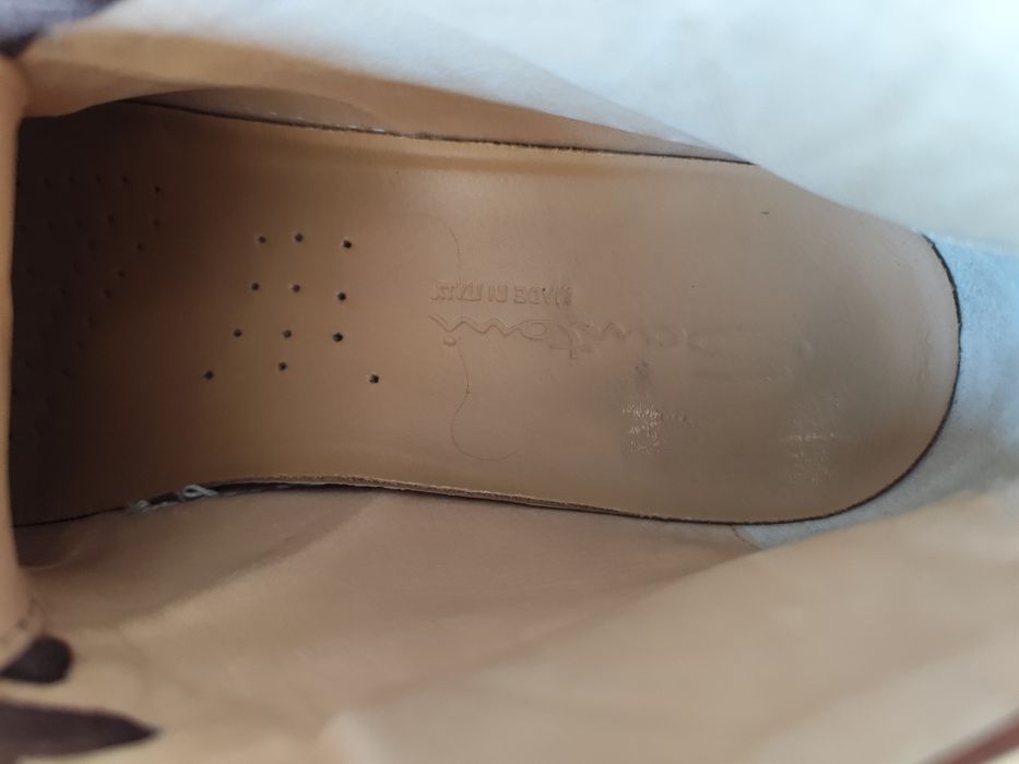 Santoni rocko италиански обувки от естествена кожа