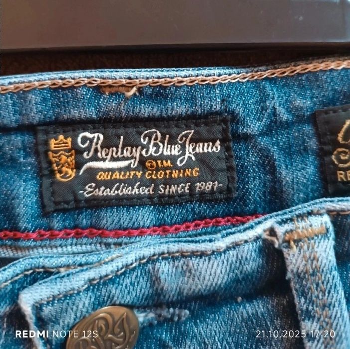 Blugi Replay Blue Jeans mărime M