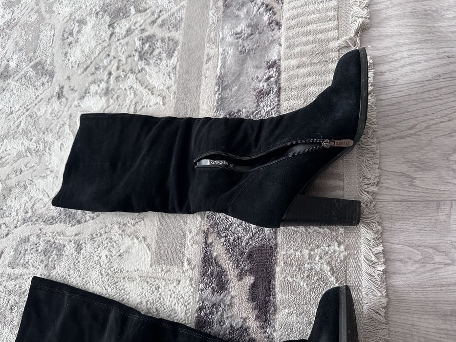 Сапоги зима, натуральная замша