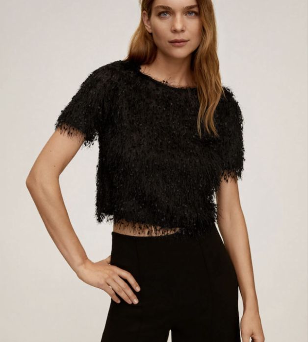 Къса блуза Mango