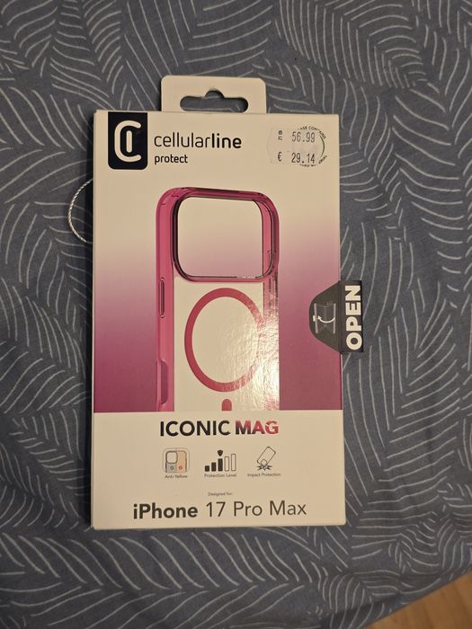 Кейс Cellularline ICONIC MAG за iPhone 17 Pro Max – Нов, неотварян
