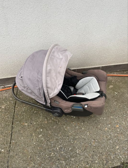 Carucior Nuna + scoică masină, caruț cu scoică