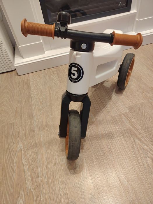 Bicicleta fara pedale alba