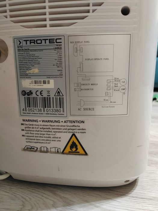 Dezumidificator Trotec ttk30e