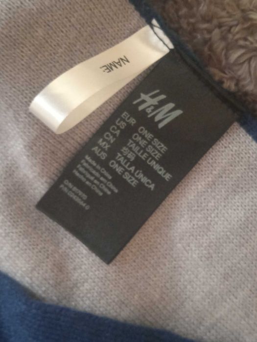 H&M НОВ Зимен Шал New York (двулицев)