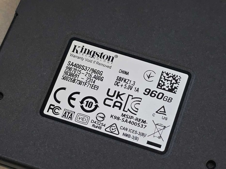 Solid State Drive (SSD) Kingston A400 SSD 960GB SATA III 2.5" SA400S37/960G