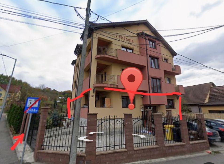 Apartament 3 camere, 2 bai (100mp, pretabil muncitori), curte proprie,